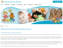 Tablet Screenshot of littlecherubsdaynursery.co.uk